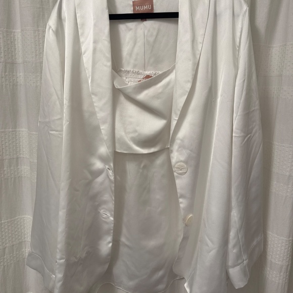 Show Me Your MuMu Satin Top and Blazer - Picture 4 of 4